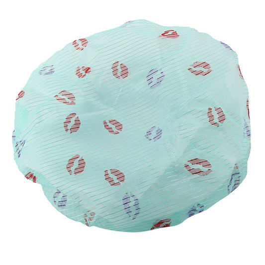 Ruilogod Organza Lip Pattern Women Hair Protector Water Resistant Spa Bath Shower Cap (id: 93a 103 78e e8b a36 Beauty and Personal Care Ruilogod