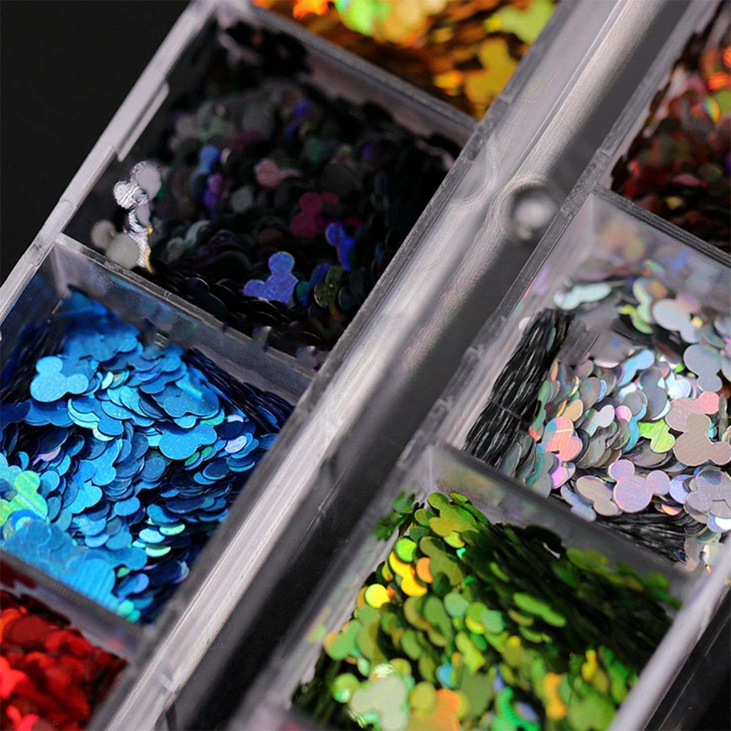 12 Color Nail Glitter Sequins 3D Shiny Flakes - Gold Glitters, Sparkle Decor DIY Craft