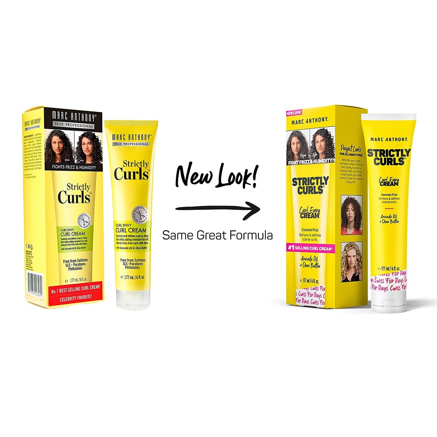 Marc Anthony Strictly Curls Perfect Curl Cream 6 Ounce (Boxed) (177ml) (6 Pack)