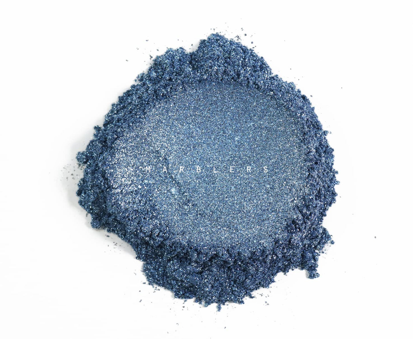 MARBLERS Chunky Natural Mica Powder [Blue Jay Pearl] 0.11oz (3g) | Highly Pigmented | Non-Toxic, Vegan, Cruelty-Free | Eyeshadow, Body Butter, Nail
