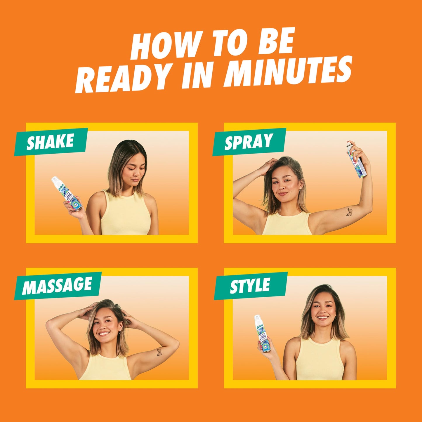 Batiste Dry Shampoo, Tropical, 6.73 Ounce (Packaging May Vary)