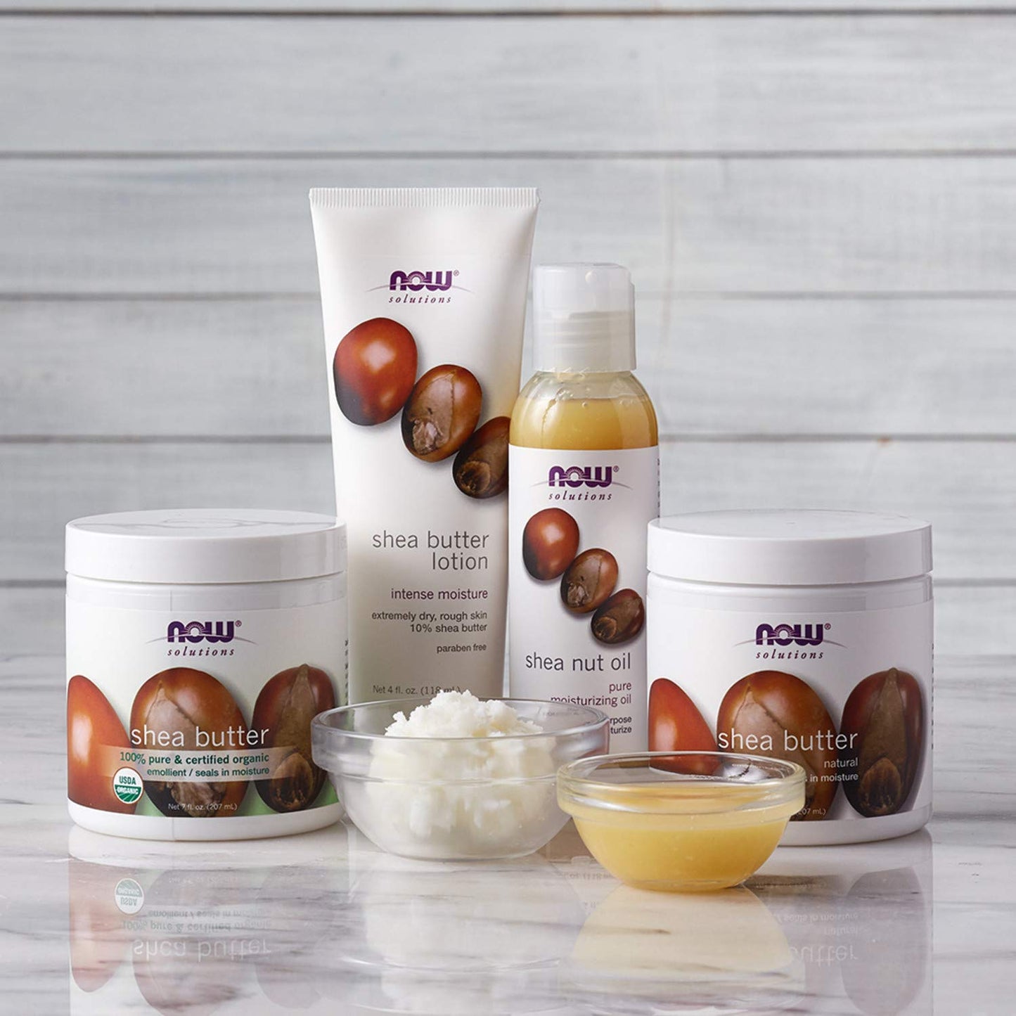 NOW Solutions, Shea Butter Lotion, Intense Moisture for Extremely Dry Rough Skin, 4-Ounce