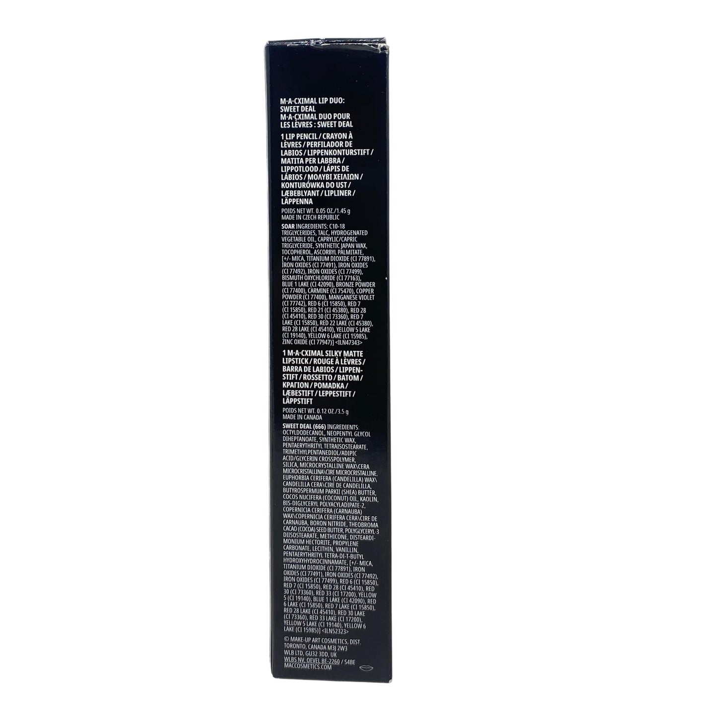 MAC Cosmetics M·A·Cximal Lip Duo -Sweet Deal- Silky Matte Lipstick and a Lip Pencil in Soar.
