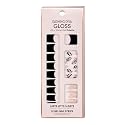 Dashing Diva Gloss Nail Strips - Touch of Gold | UV Free, Chip Resistant, Long Lasting Gel Nail Stickers | Contains 32 Nail Wraps, 1 Prep Pad, 1 Nail Beauty & Personal Care Dashing Diva
