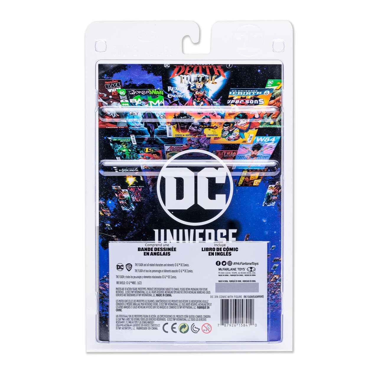 McFarlane Toys - DC Direct - 3IN Figure with Comic WV1 - The Flash (Flashpoint)