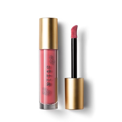 Stila Convertible Color Nourishing Liqua-Tint, Fresh Poppy | Hydrating Liquid Blush & Lip Tint with Hyaluronic Acid | Lightweight Skin-Boosting Liquid