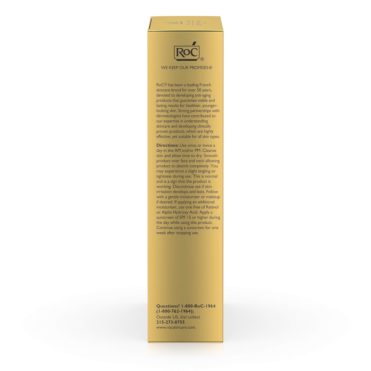 RoC Retinol Correxion Deep Wrinkle Facial Serum, Anti-Wrinkle Treatment Made with Retinol, 1 fl. oz