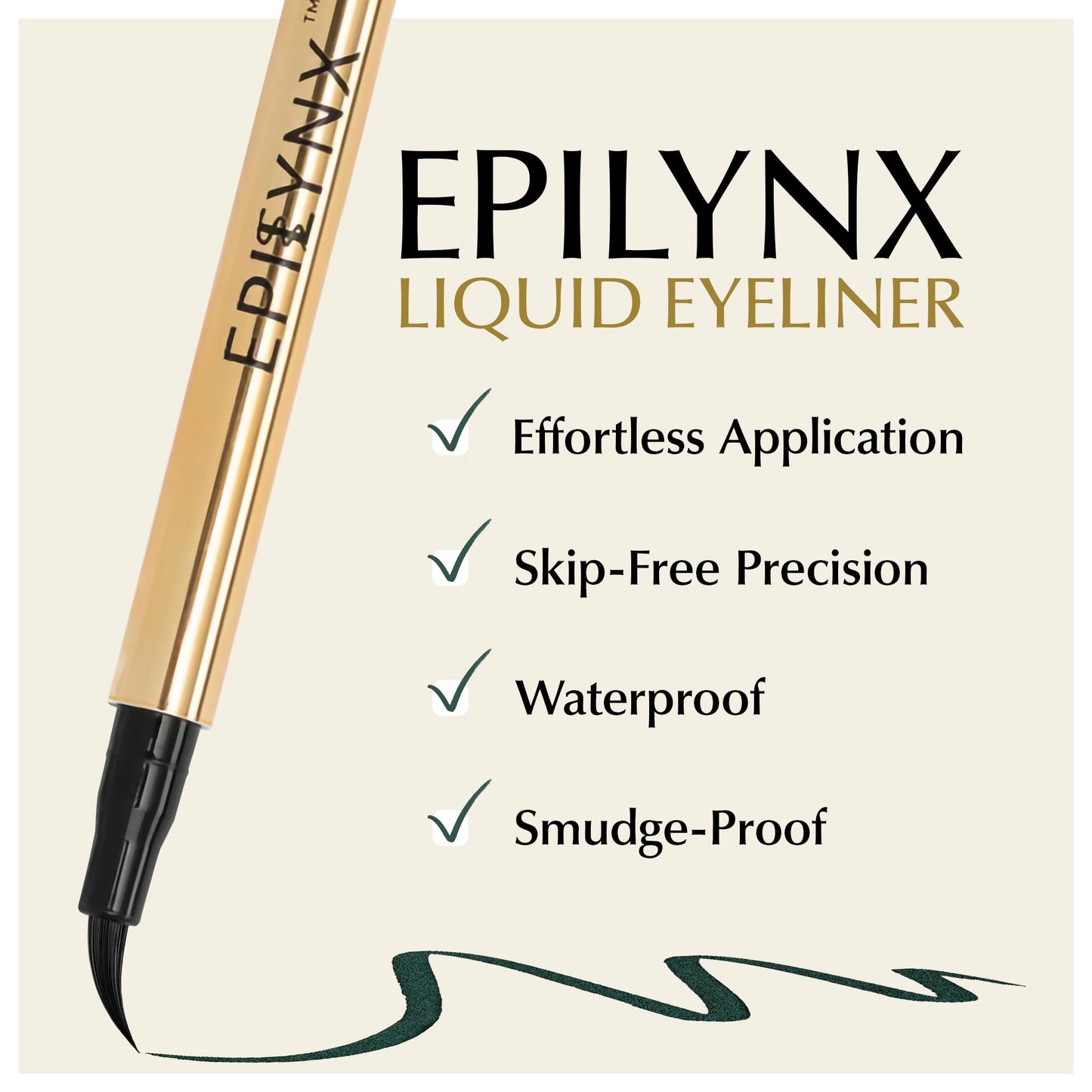 Liquid Eyeliner - Hypoallergenic Eyeliner with Fine Brush Tip, Long-Lasting Waterproof Eye Liner - Cruelty-Free, Vegan, Hypoallergenic, Gluten-Free