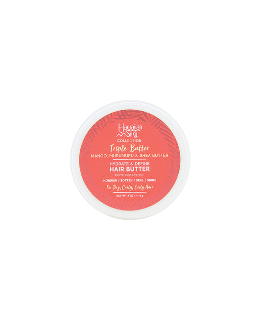 Hawaiian Silky Mango Murumuru & Shea Butter Hair Butter, 4 fl oz - Nourish, Soften, Seal & Shine Beauty & Personal Care Hawaiian Silky