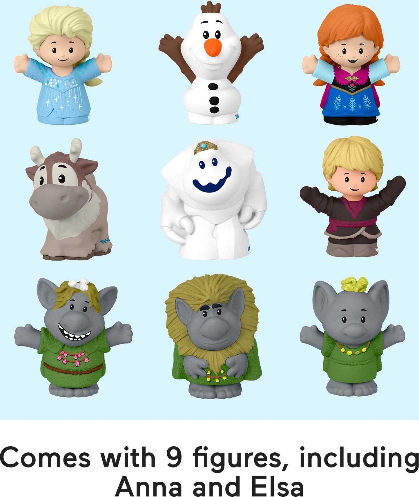 Fisher-Price Little People Disney Frozen Carry Along Castle – Toddler Playset with Figures for Pretend Play, Kids Ages 18+ Months