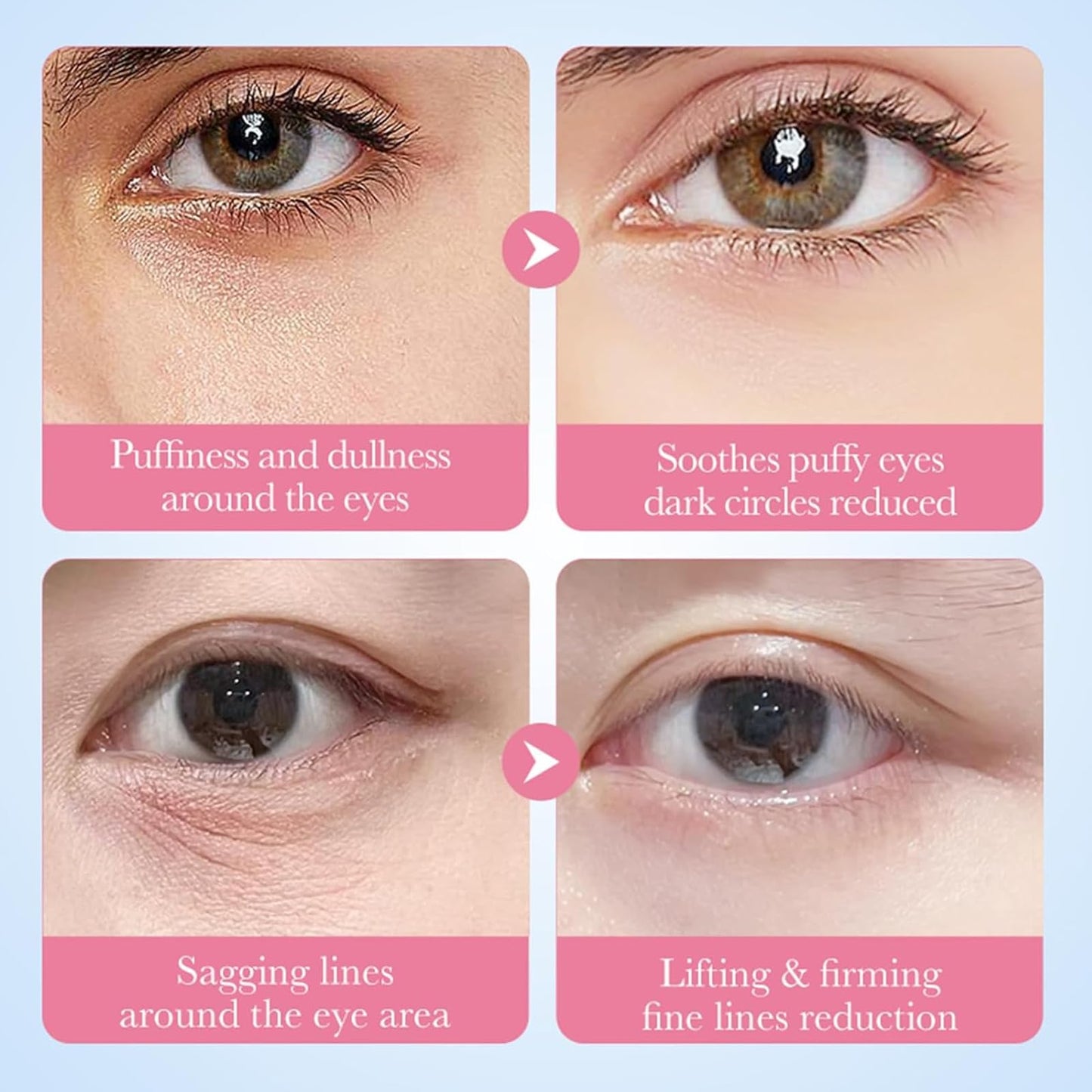 60 Pcs Gradient Under Eye Patches, Eye Patches for Puffy Eyes and Dark Circles, Eye Patches for Dark Circles, Under Eye Mask, Collagen Eye Patches Beauty and Personal Care Eakroo