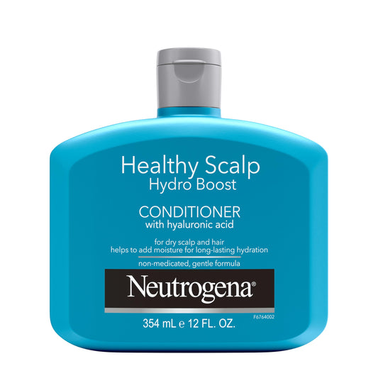 Neutrogena Moisturizing Healthy Scalp Hydro Boost Conditioner for Dry Hair and Scalp, with Hydrating Hyaluronic Acid, pH-Balanced, Paraben