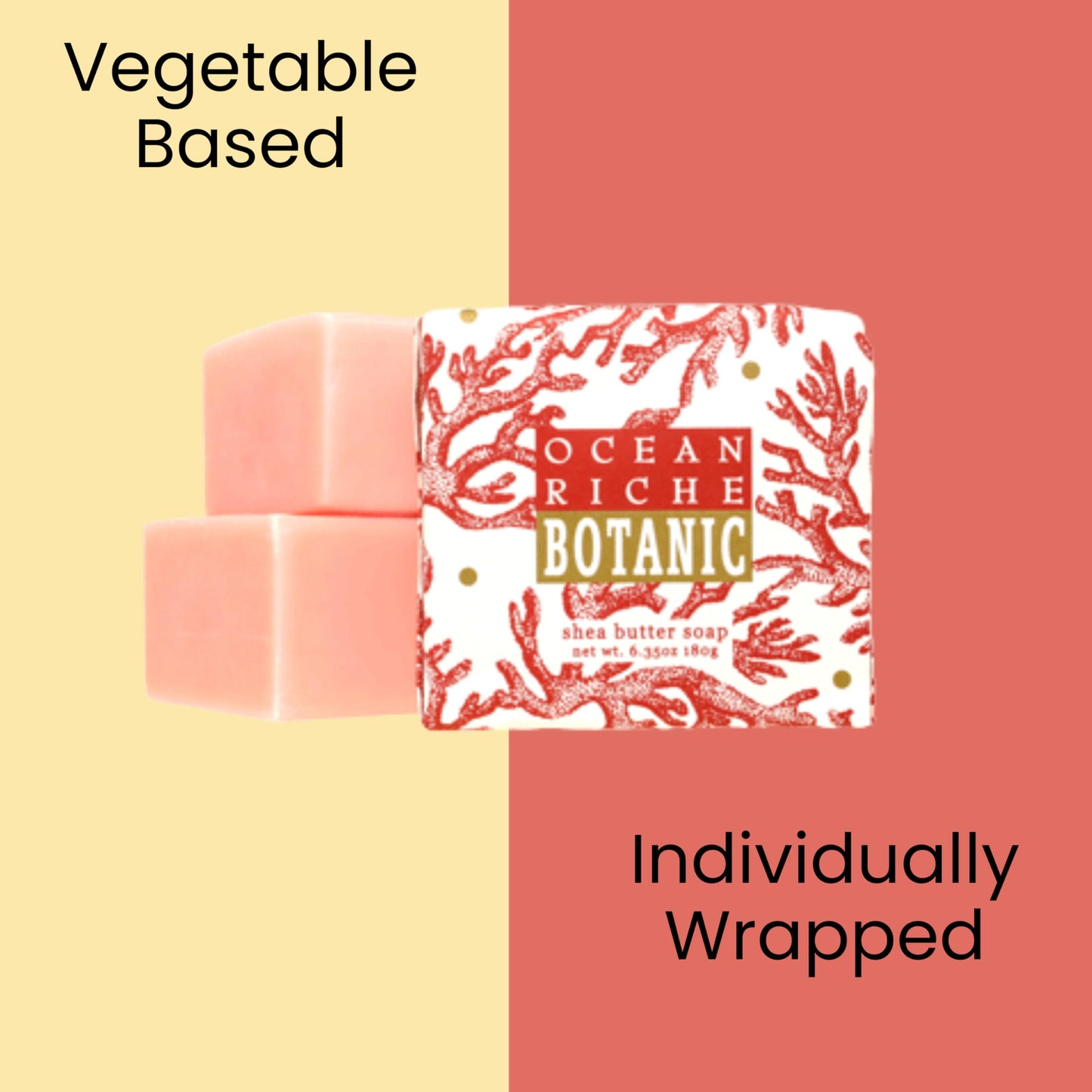Greenwich Bay Mini Botanical Soap Bars - 12 Pack 1.9 oz Each - Individually Wrapped Guest Soaps for Airbnb, Spa, Travel, Bath - Travel Size Bar Soap