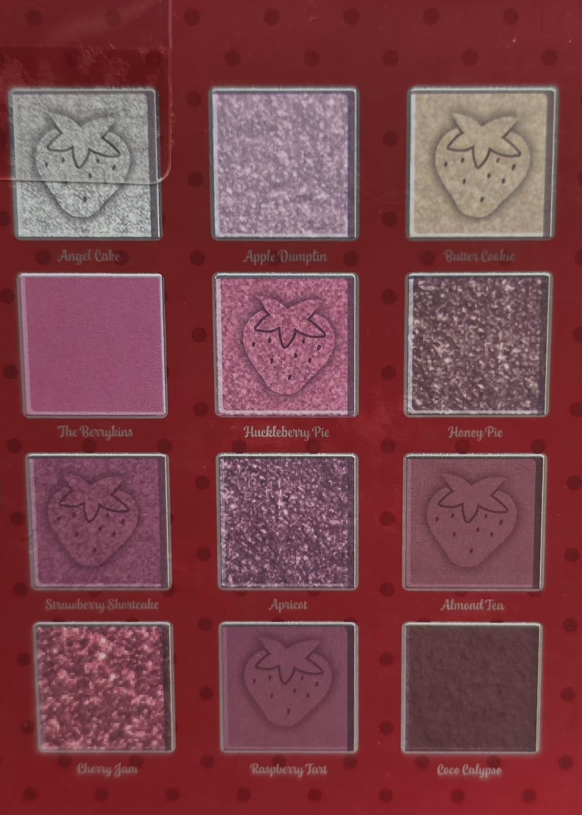 Taste Beauty Strawberry Shortcake Holiday Edition Eyeshadow Palette, 12 Shimmering Colors with Mirror, Angel Cake, Apple Dumplin, Butter Cookie…