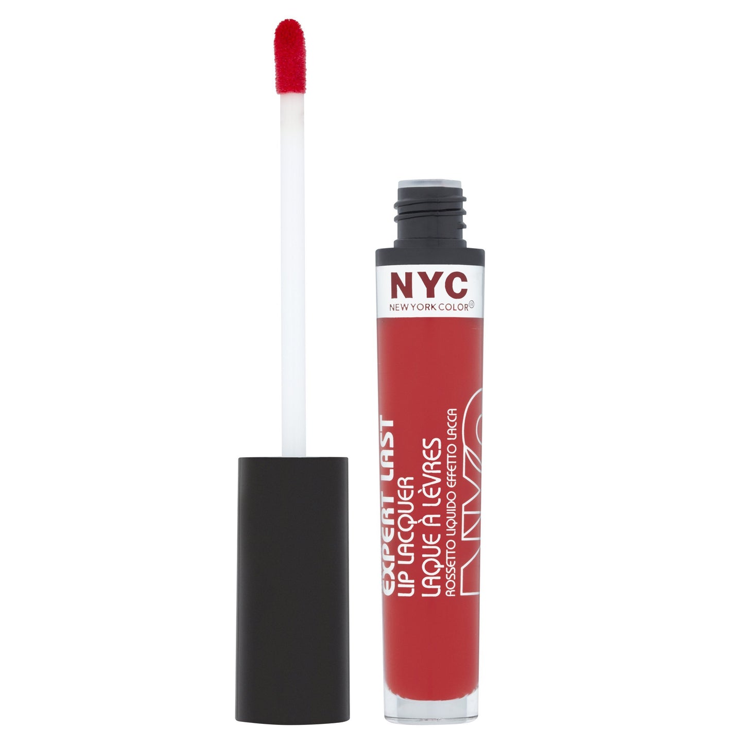 N.Y.C. New York Color Expert Last Lip Lacquer, Rockaway Ruby, 0.15 Fluid Ounce