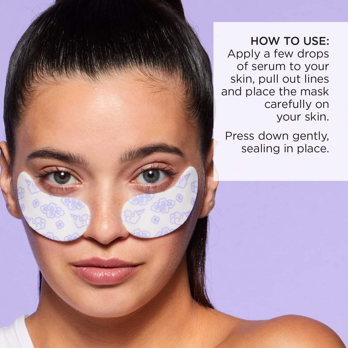 Pacifica Reusable Mask - Under Eye Mask Silicone Face Mask for Fine Lines & Dark Circles, Pair with Serum, Storage Tin Included, Vegan & Cruelty-Free