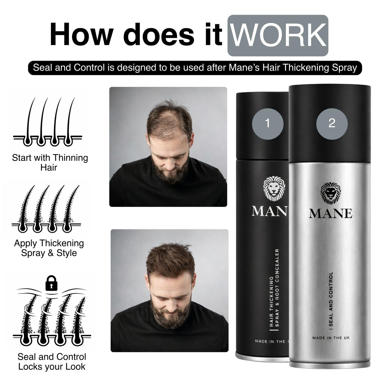 MANE Seal and Control Finishing Spray 6.76 oz