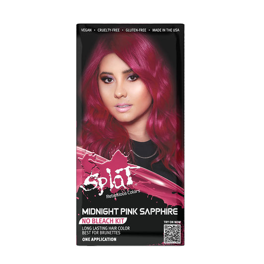 Splat Midnight Pink Sapphire Semi Permanent Hair Dye Kit, 1 Application, Includes Deep Reconstructor Conditioner, Lasts 30 Washes, No Bleach Required Beauty & Personal Care Splat