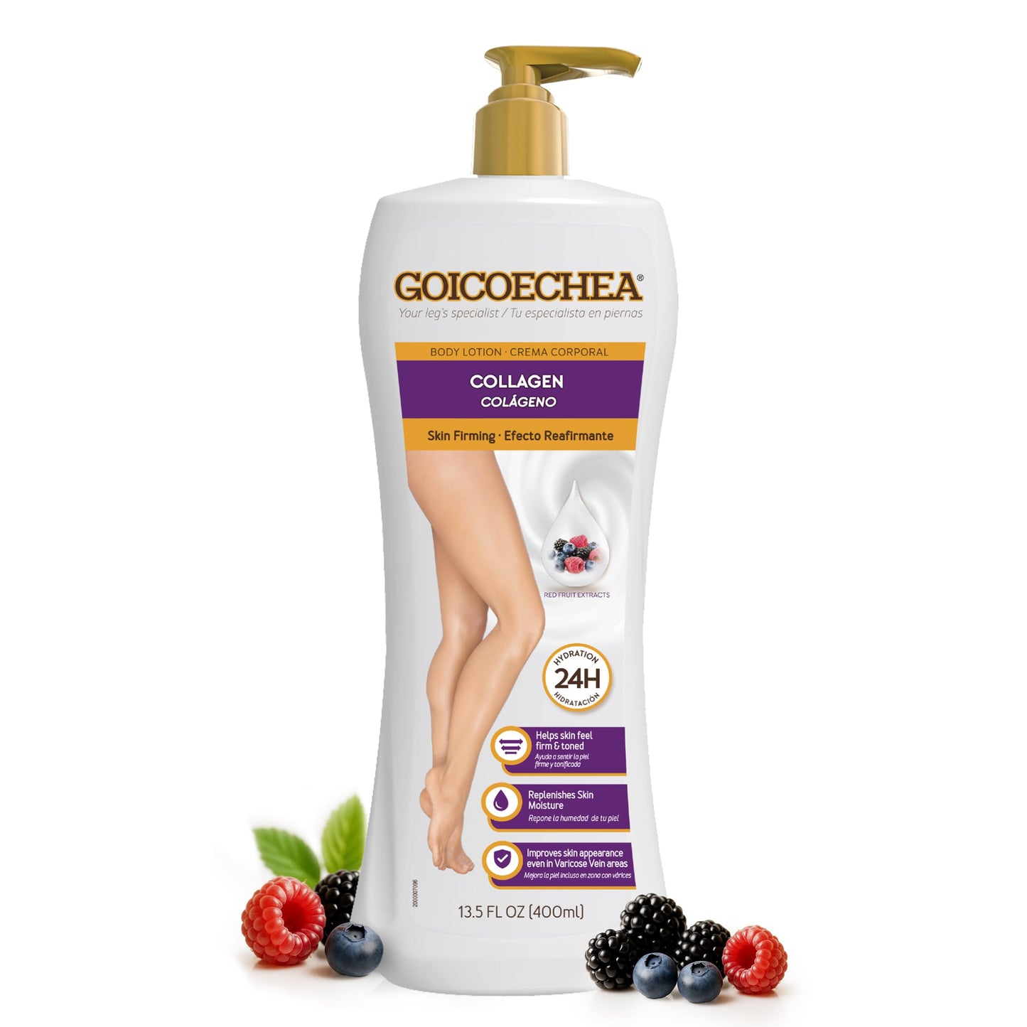Goicoechea Skin Firming Cream | Body lotion with Collagen Elastin for Women, Skin Toned & Firming Lotion, Body Lotion with Red Fruit Extracts, 24H