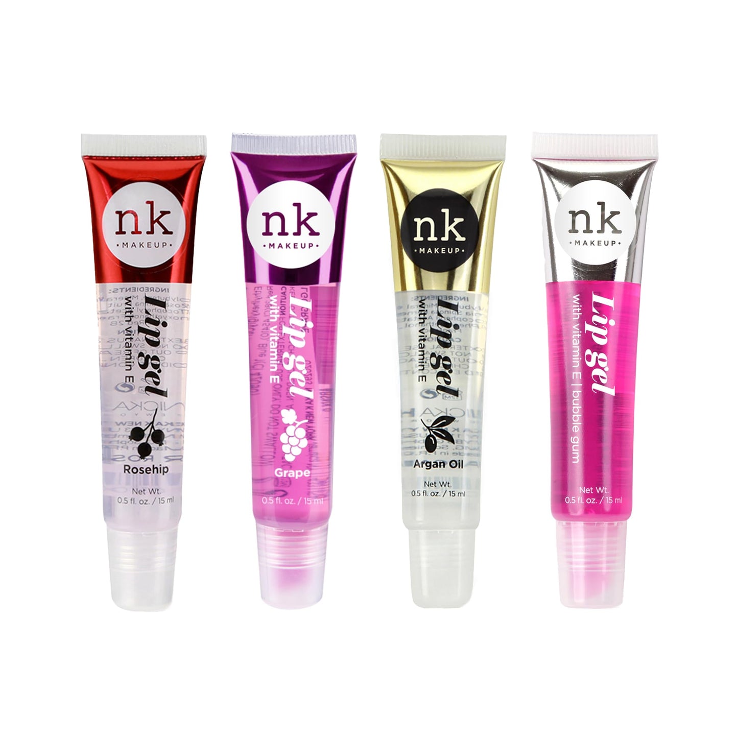 NICKA K NEW YORK Lip Gel, Hydrating, Lightweight, Glides on Effortlessly, Non Sticky Finish Lip Gel Colors