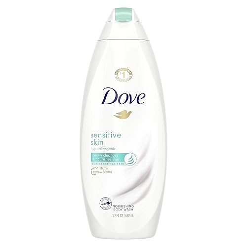 Dove Hypoallergenic and Sulfate Free Body Wash Sensitive Skin Effectively Washes Away Bacteria While Nourishing Your Skin 22 oz