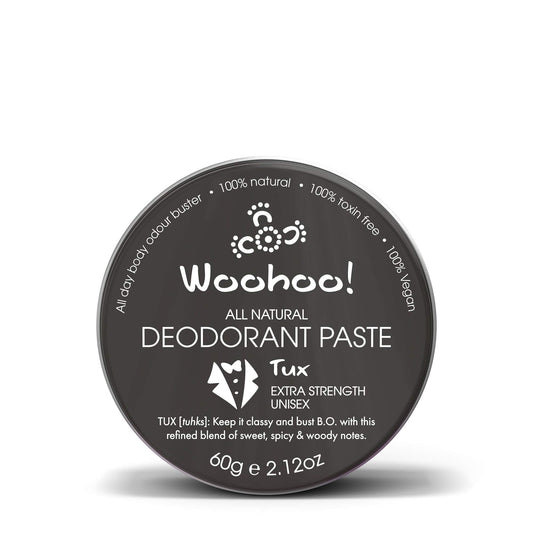 Woohoo! Body All-Natural Deodorant Paste - Tux (Extra Strength, 2.12 oz / 60 g Tin) Beauty and Personal Care Woohoo Body