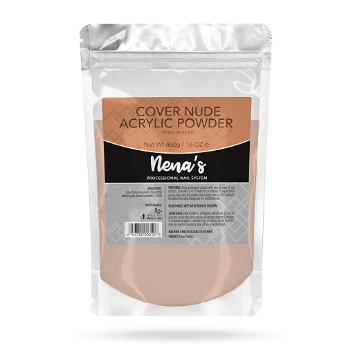 Nena's Superior Sculpting Powder Professional Acrylic Nail System Clear Blush Pink Medium Pink 16 oz 460 g (Cover NUDE) Beauty & Personal Care Nena's