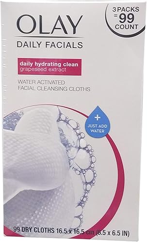 Olay 4-in-1 Daily Facial Cloths for Normal Skin - Box of 99 Cloths