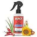 SAUCE BEAUTY Hair Heat Protectant Spray (8 Fl Oz) Hot Sauce Thermal Protectant Spray with Argan Oil, Aloe & Cayenne, Anti Frizz & Adds Shine, Blow Dry