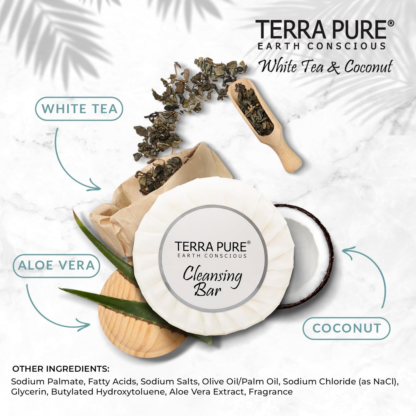 Travel Size Hotel Bar Soap 300 Count 0.6 oz Bars Guest Amenities for Hotels Vacation Rentals & Short Term Rentals Paraben Free White Tea & Coconut