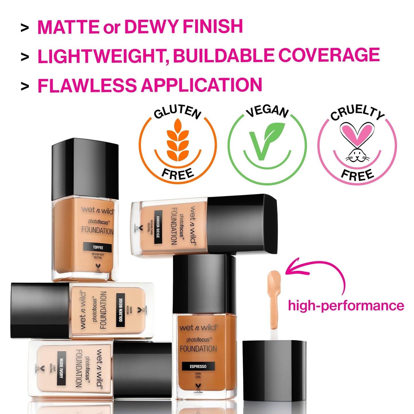 wet n wild Photo Focus Dewy Liquid Foundation Makeup, Desert Beige (Pack of 2) Beauty and Personal Care wet n wild