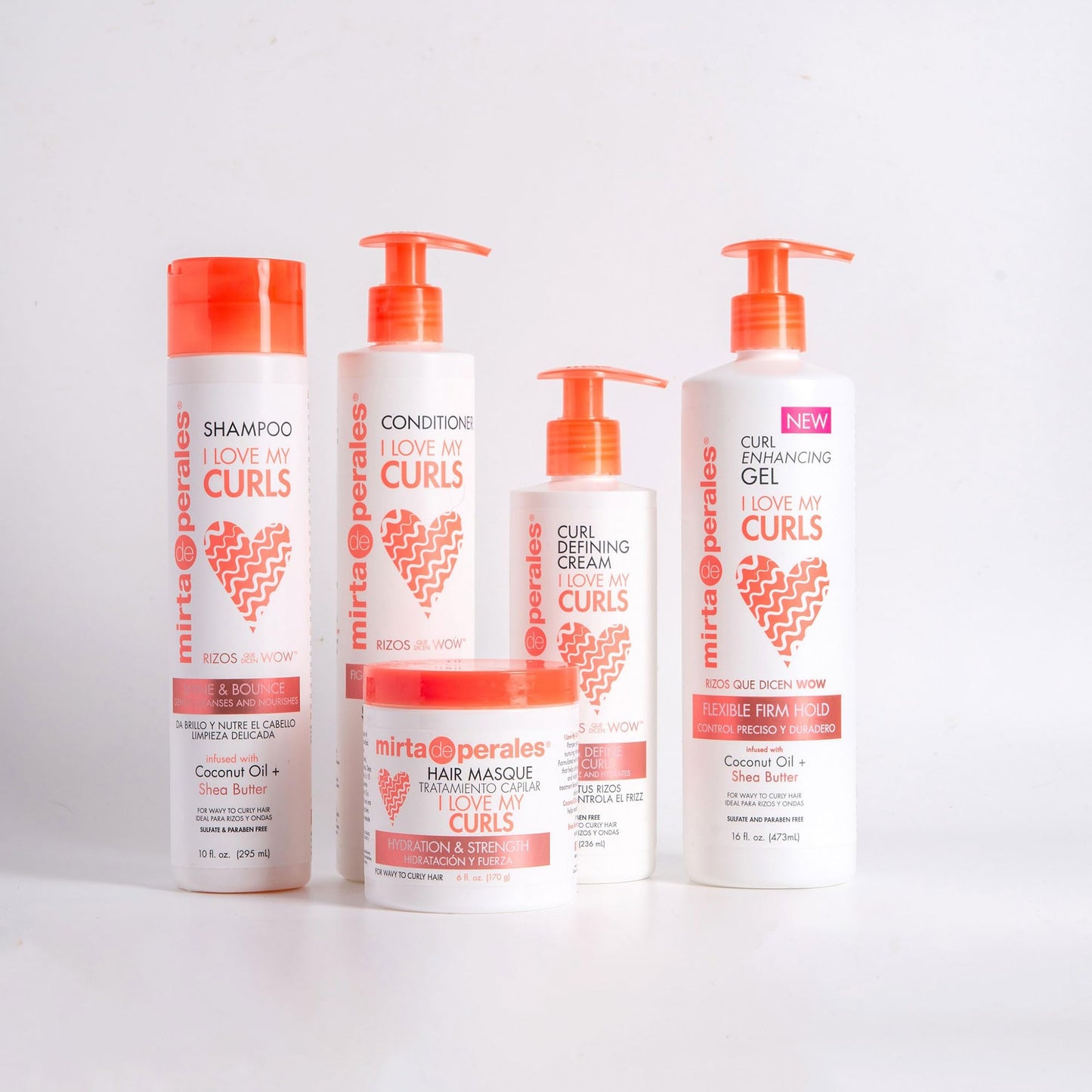Mirta de Perales I Love My Curls Curl Enhancing Gel for Curly & Coily Hair | Hydrating Coconut & Shea Butter Gel for Frizz Control & Flexible Hold |