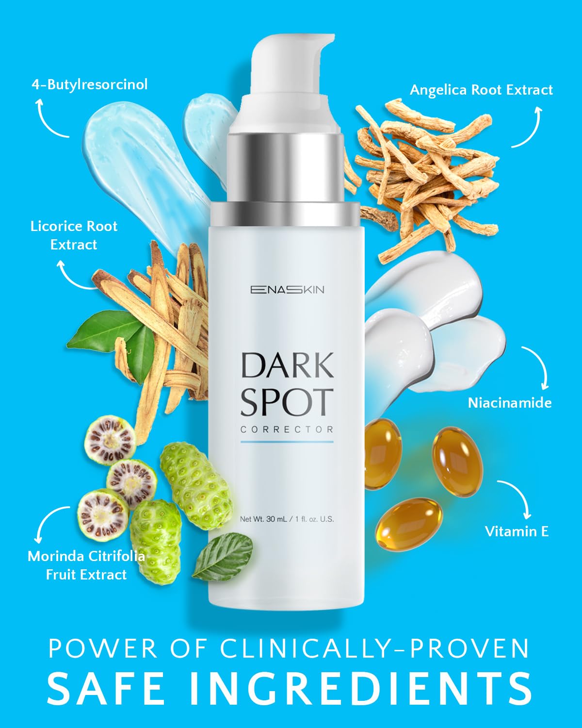 EnaSkin Dark Spot Remover for Face and Body: Advanced Formula Spot Corrector Cream to Fade Age Spots, Sun Spots, Freckles, Melasma, and Brown Spots Beauty and Personal Care EnaSkin