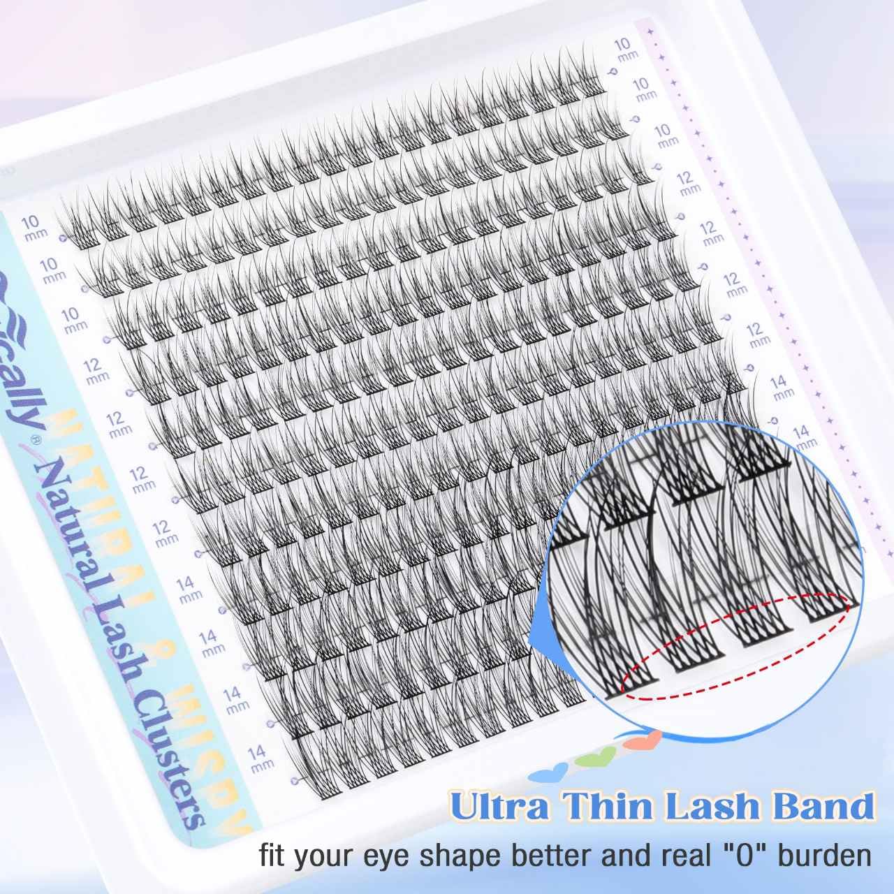 Natural Lash Extension Kit Cluster Lashes Kit Cluster Eyelash Extension Kit 220Pcs C-curly DIY Eyelash Extension Kit Short 10-14MM Individual Lashes Beauty and Personal Care Newcally