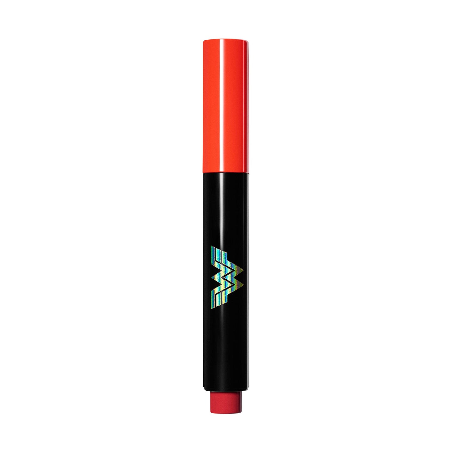 Revlon x WW84 Wonder Woman Kiss Melting Shine Lipstick, Moisturizing Non-Sticky Lipcolor with Coconut Oil and Shea Butter, in Red, 001 Courageous