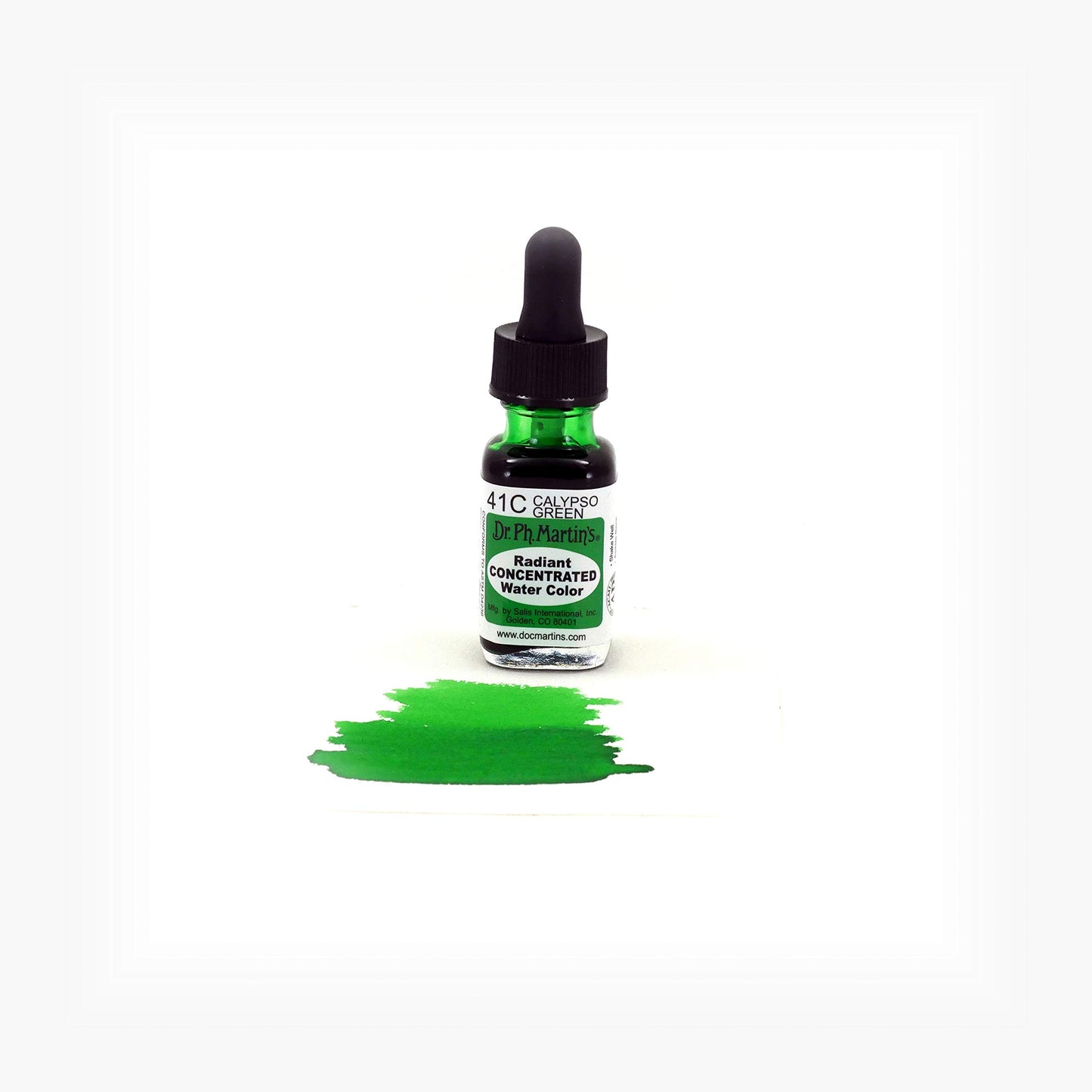 Dr. Ph. Martin's Radiant Concentrated Water Color (41C) Watercolor Bottle, 0.5 oz, Calypso Green, 1 Bottle Beauty & Personal Care Dr. Ph. Martin's