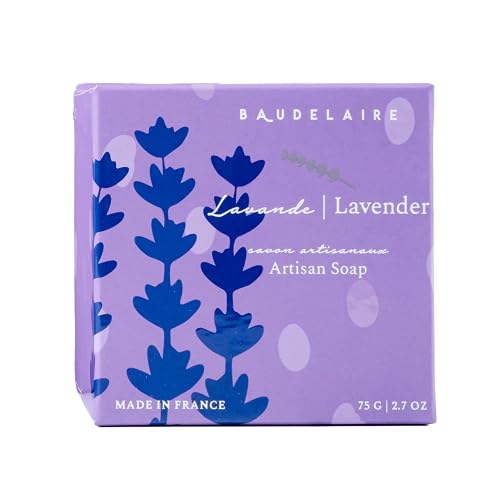 Provence Sante Luxury French Cleansing Bar - Moisturizing Shea Butter - Triple-milled Lavender Fragrance, (2 Bar Set) 2.7oz Gift Box