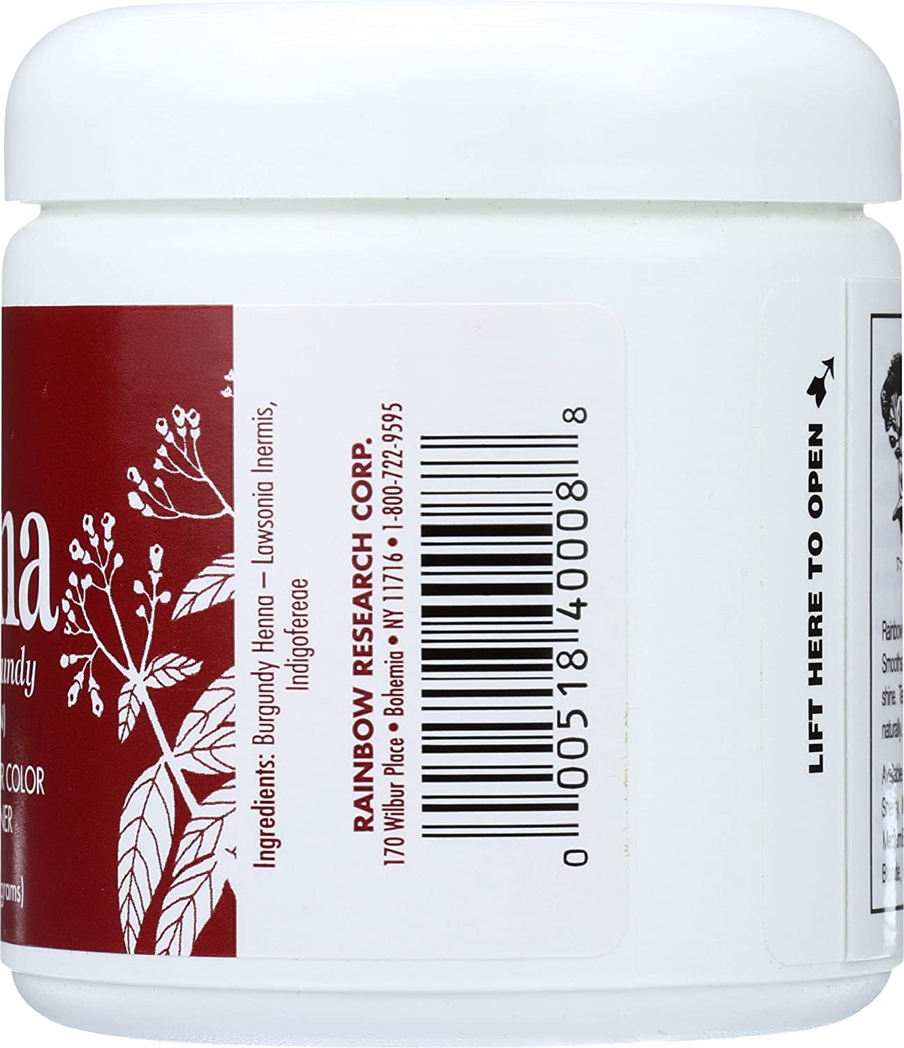 Rainbow Research - Henna Persian Burgundy Dark Auburn Hair Color - 4 Oz, 4 Pack (Image May Vary)4