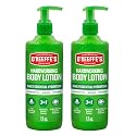 O’Keeffe’s Hardworking Body Lotion, Deep Hydration for Extremely Dry & Cracked Skin, 12 oz Pump (2 Pack), Fragrance-Free & Hypoallergenic, Non-Greasy