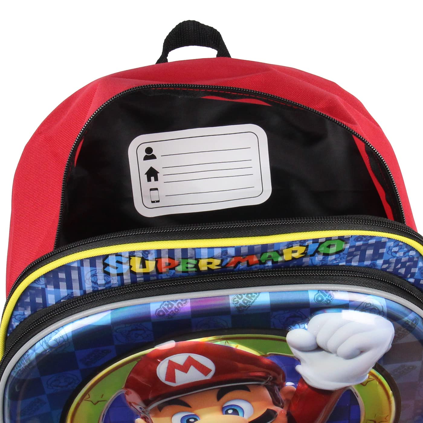 Bioworld Nintendo Super Mario Bros All Over Character Molded Iridescent 16" Backpack