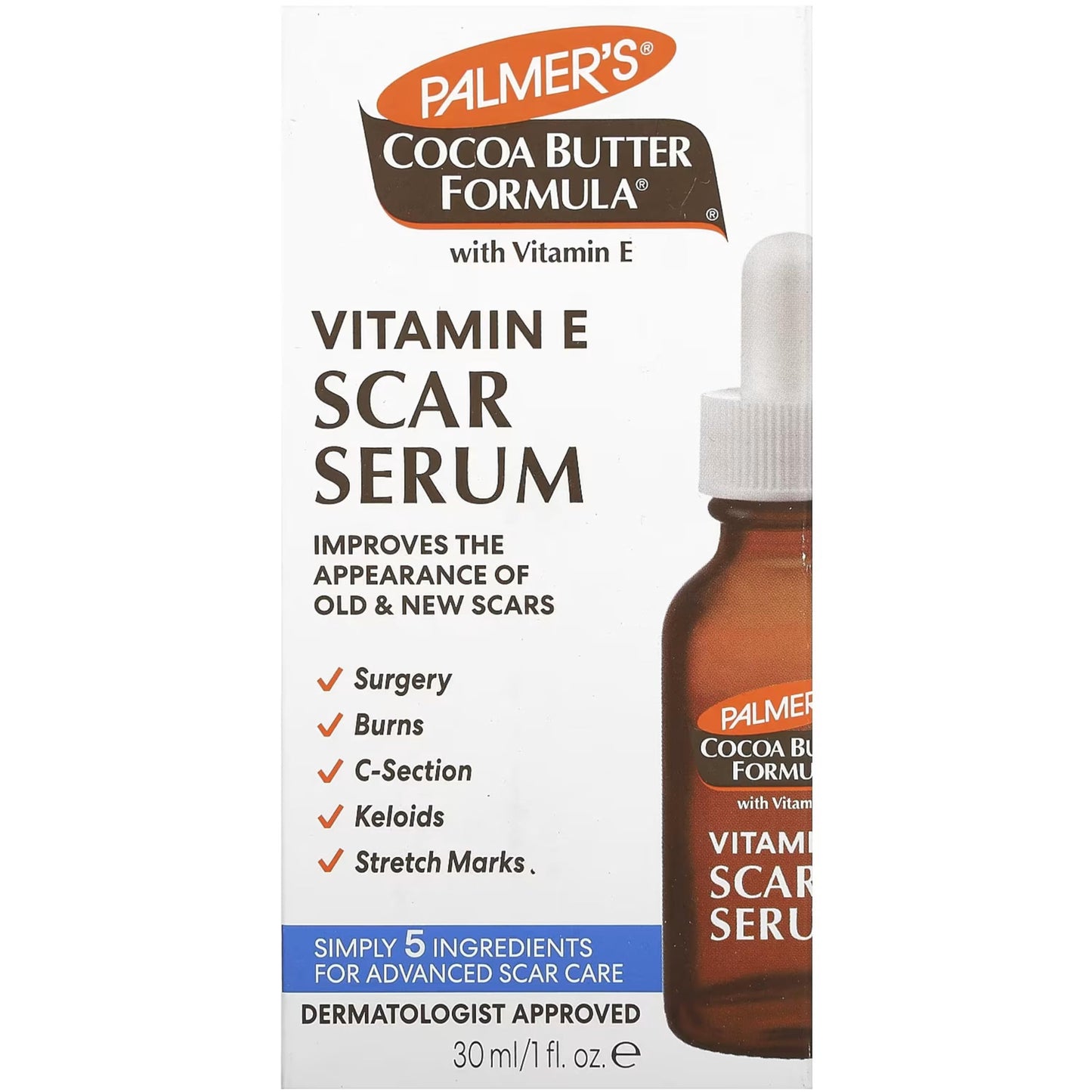 Palmer's Cocoa Butter Formula Scar Serum 1 oz (Pack of 6)