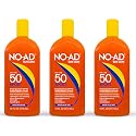 NO-AD Sport Sunscreen Lotion SPF 50 -- 16 fl oz (Pack of 3)