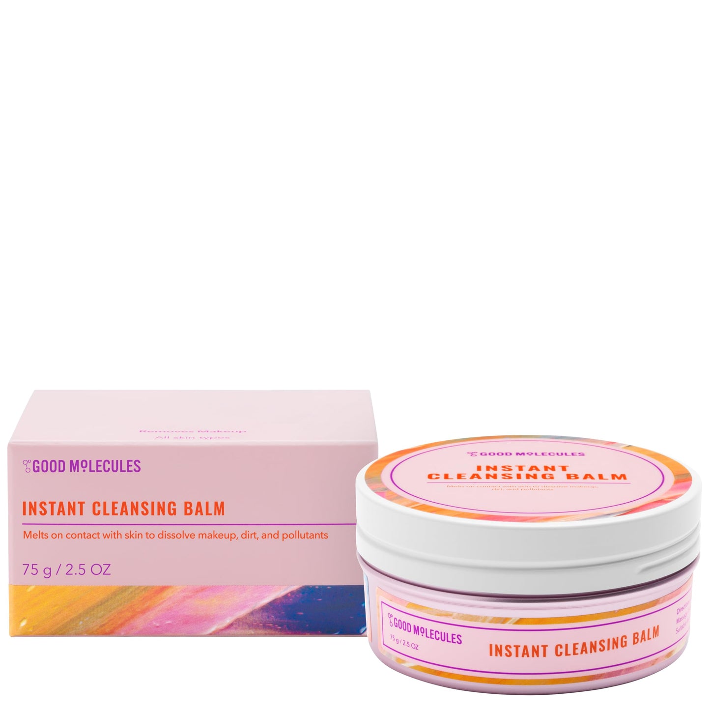 Good Molecules Instant Cleansing Balm - Face Cleanser and Makeup Remover with Shea Butter and Sea Buckthorn to Hydrate - Skin Care for Face and Eyes