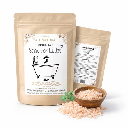 Soak for Littles: Mineral Bath Soak, 100% Organic Natural Earth Minerals,(Age 3m Plus) Better Than Oatmeal Bath Baby, Epsom, Oatmeal, or Kids Salts Beauty and Personal Care Let's Get Cozy