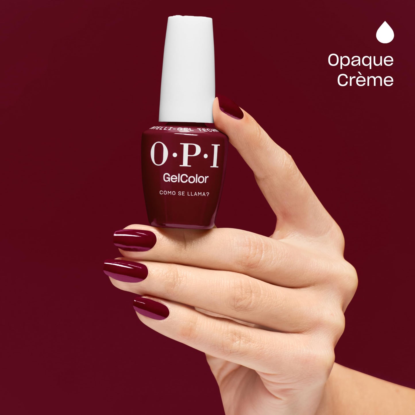 OPI GelColor Como se Llama? | Opaque Dark Burgundy Red Crème LED Cure Gel Nail Polish | Salon-Quality Shine, Long-Lasting Wear | Vegan & HEMA Free | Beauty and Personal Care OPI