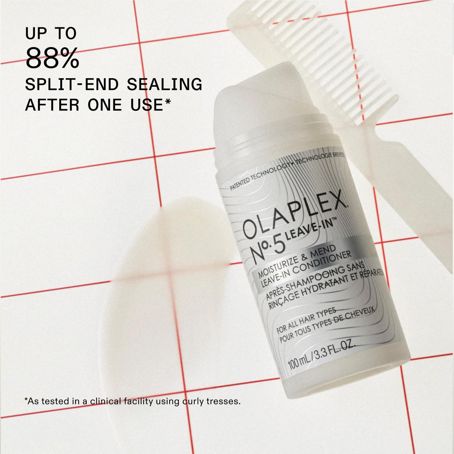 Olaplex Nº.5 Leave-In Conditioner: Moisturizes & Mends Split Ends | Reduces Breakage & Repairs, Protects Damaged Hair | For Coily, Curly, Straight