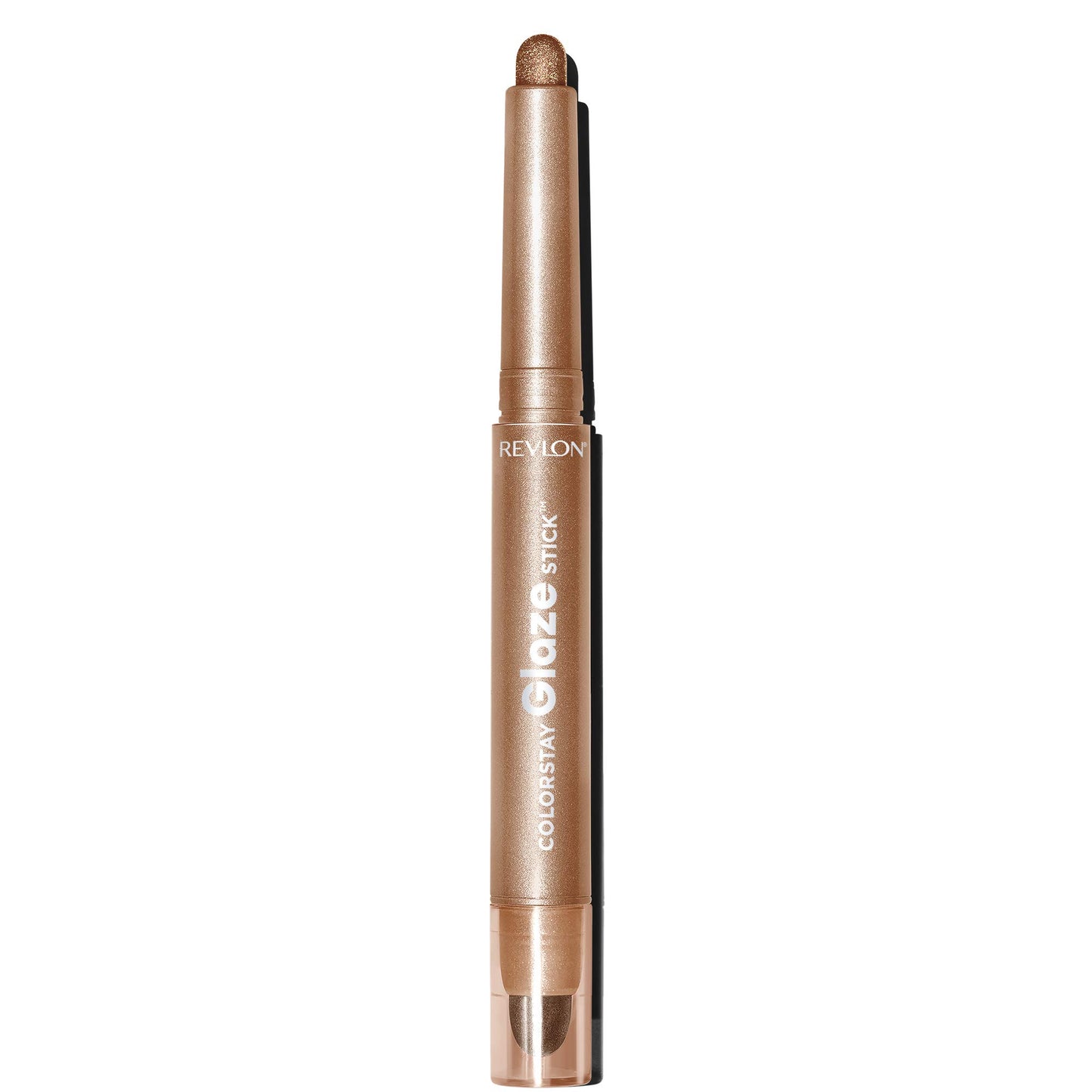 Revlon ColorStay Glaze Stick Eye Shadowliner, Longlasting Shimmer Cream Shadow and Liner Makeup in Bronze Gold, 872 Gilt, 0.037 oz
