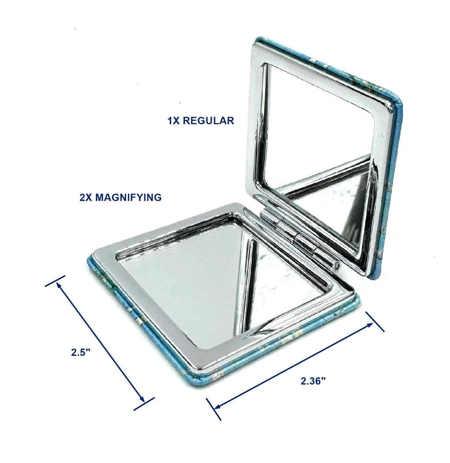 Aeisage Small Purse Mirror Van Gogh Japanese Vase with Roses and Anemones Mirror Floral Compact Mirror Bridesmaid Mirrors for Wedding