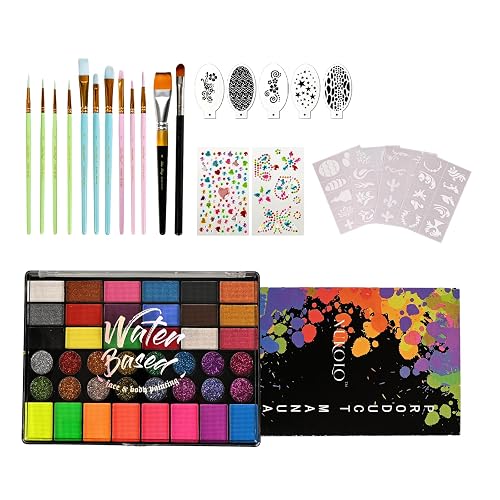 Heremakono Color Face Paint Kit, Easy Washable?42 color?