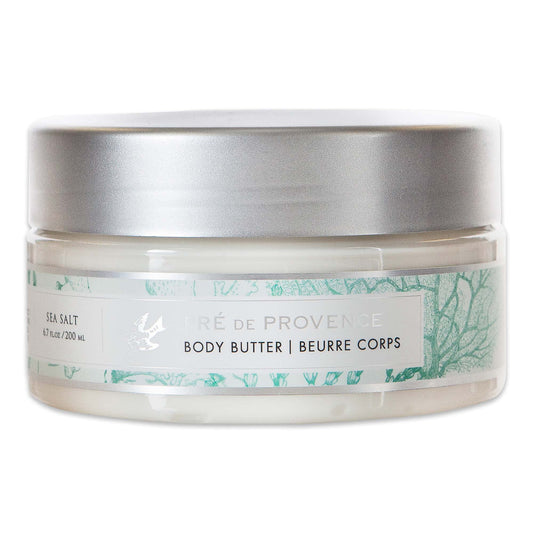 Pre de Provence Collection Shea Butter Enriched Body Butter Soothing & Hydrating Emollient Cream Body Moisturizer for Women, 6.7 Fl Oz, Sea Salt Beauty & Personal Care Pre de Provence